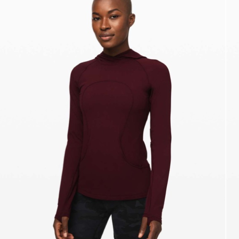 EIC lululemon athletica On Repeat Burgundy Hoodie, Size 4
